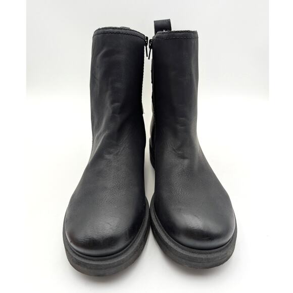 Lucky Brand Candre Double Buckle Lug Sole Boots Women's Black Size US10M EU41.5 - Picture 12 of 16